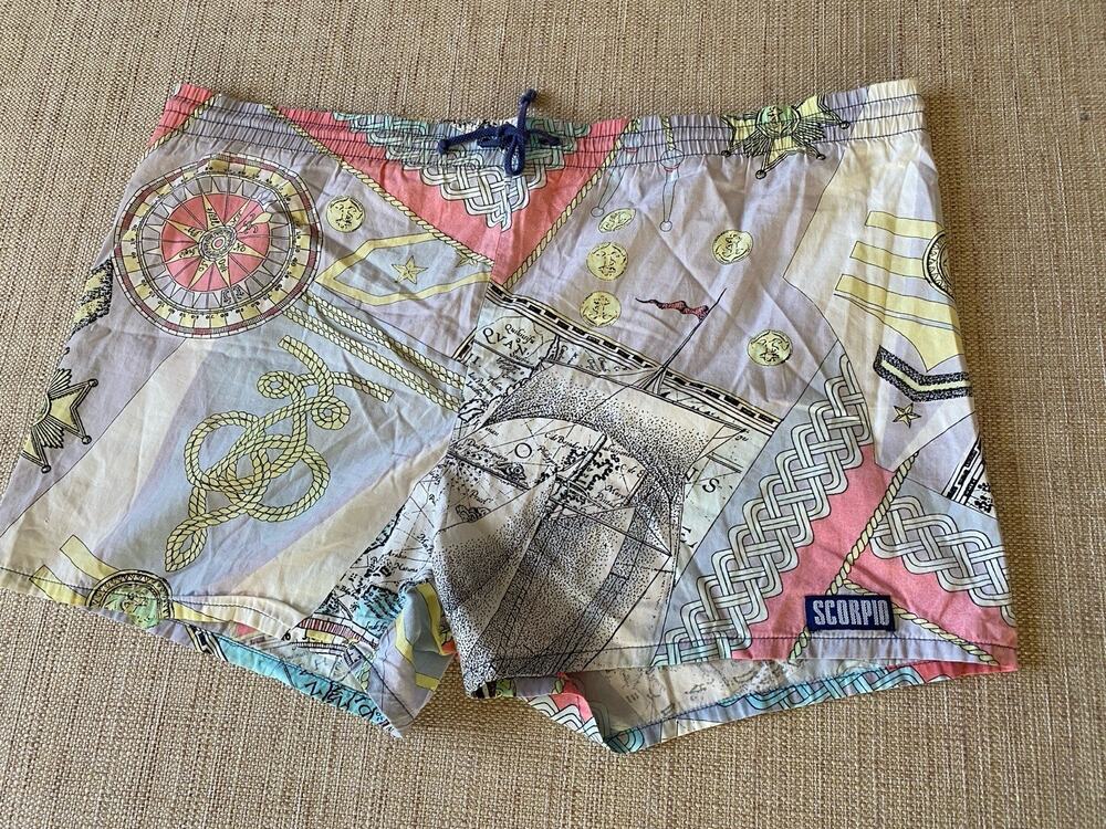 SCORPIO Shorts Italy. Excellent beach shorts top quality Made in Italy 3/48 M